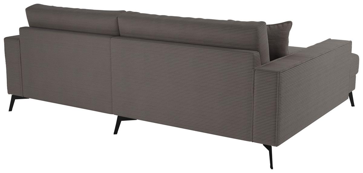 Ecksofa Ted Grau S: 174x228 Cm - Schwarz/Grau, Trend, Textil (174/228cm)