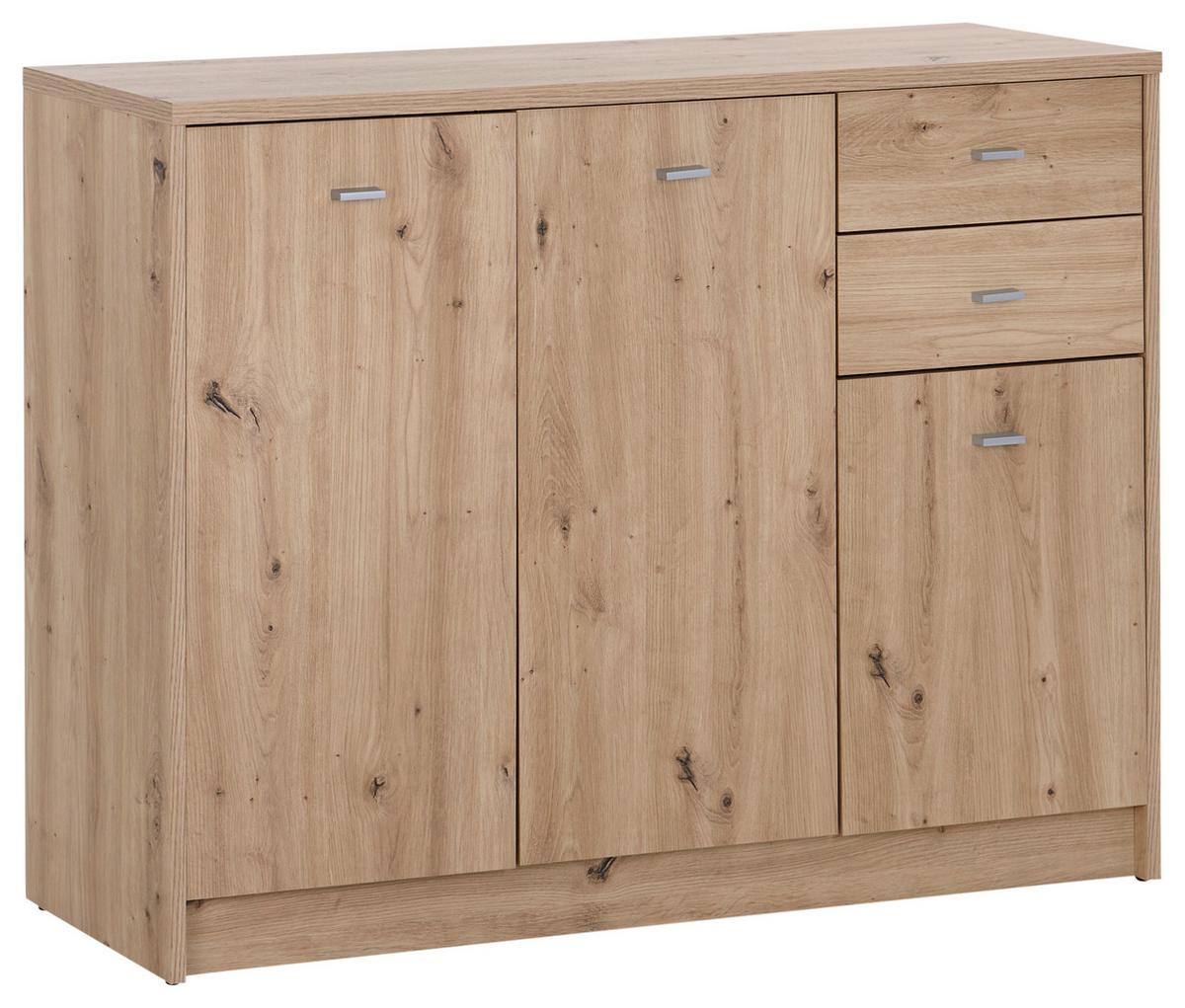 KOMODA 4-YOU NEW YUK05 - dub artisan, Moderní, kompozitní dřevo (109,1/85,4/34,6cm)