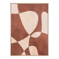 Bild Cape Beige Hellbraun B: 50 cm - Hellbraun/Beige, Design, Holz/Kunststoff (50/70/2.5cm)