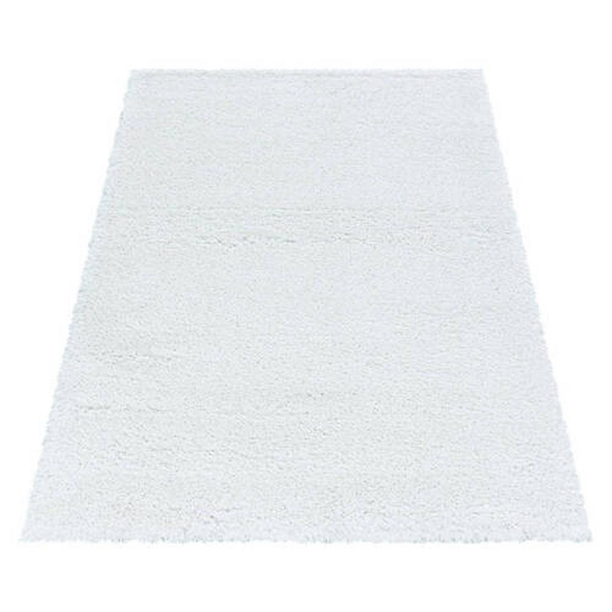 Hochflor Teppich Weiß Fluffy 200x290 cm - Weiß, Basics, Textil (200/290cm)