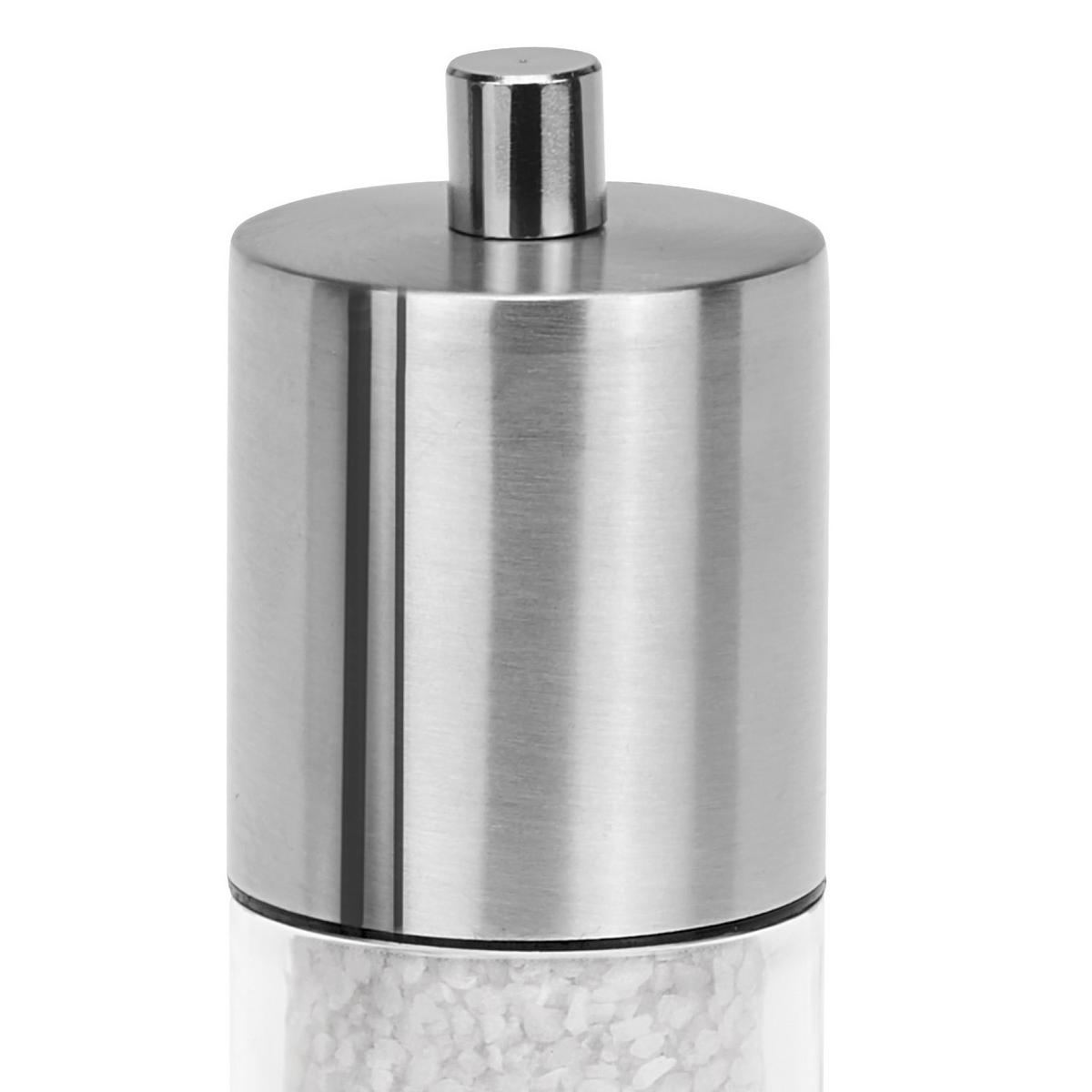 Salz- Und Pfeffermühle Collini Manuell H: Ca. 15,5 Cm - Silberfarben, KONVENTIONELL, Keramik (4,5/15,5cm) - Collini