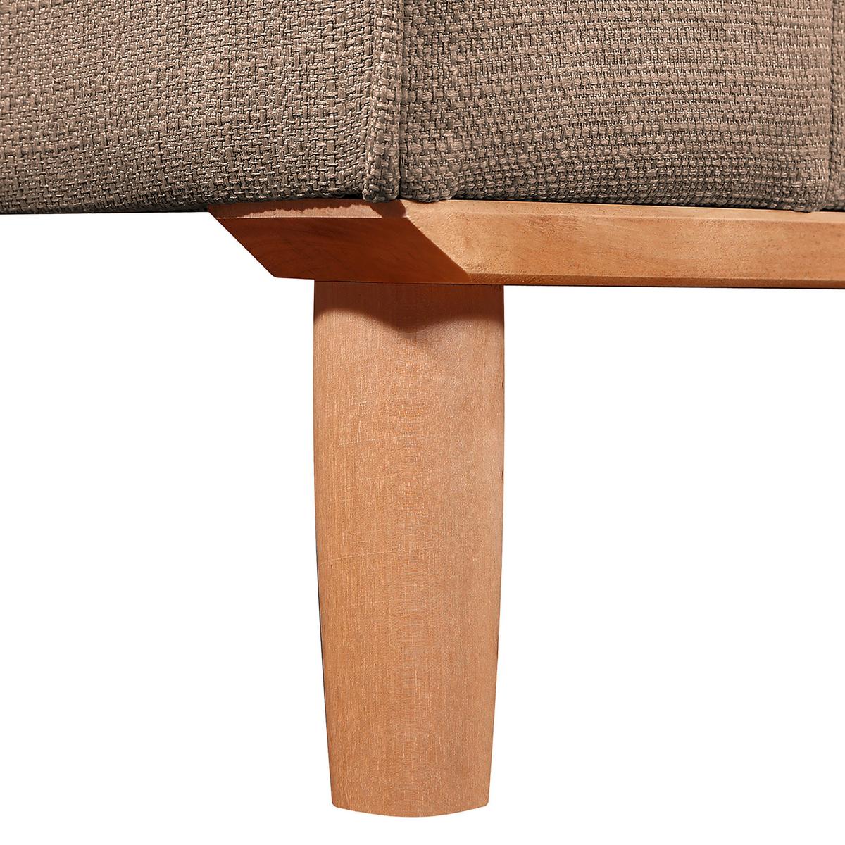 Ecksofa Beata Cappuccino S: 230x150 Cm - Wengefarben/Cappuccino, Design, Textil (230/150cm) - Livetastic