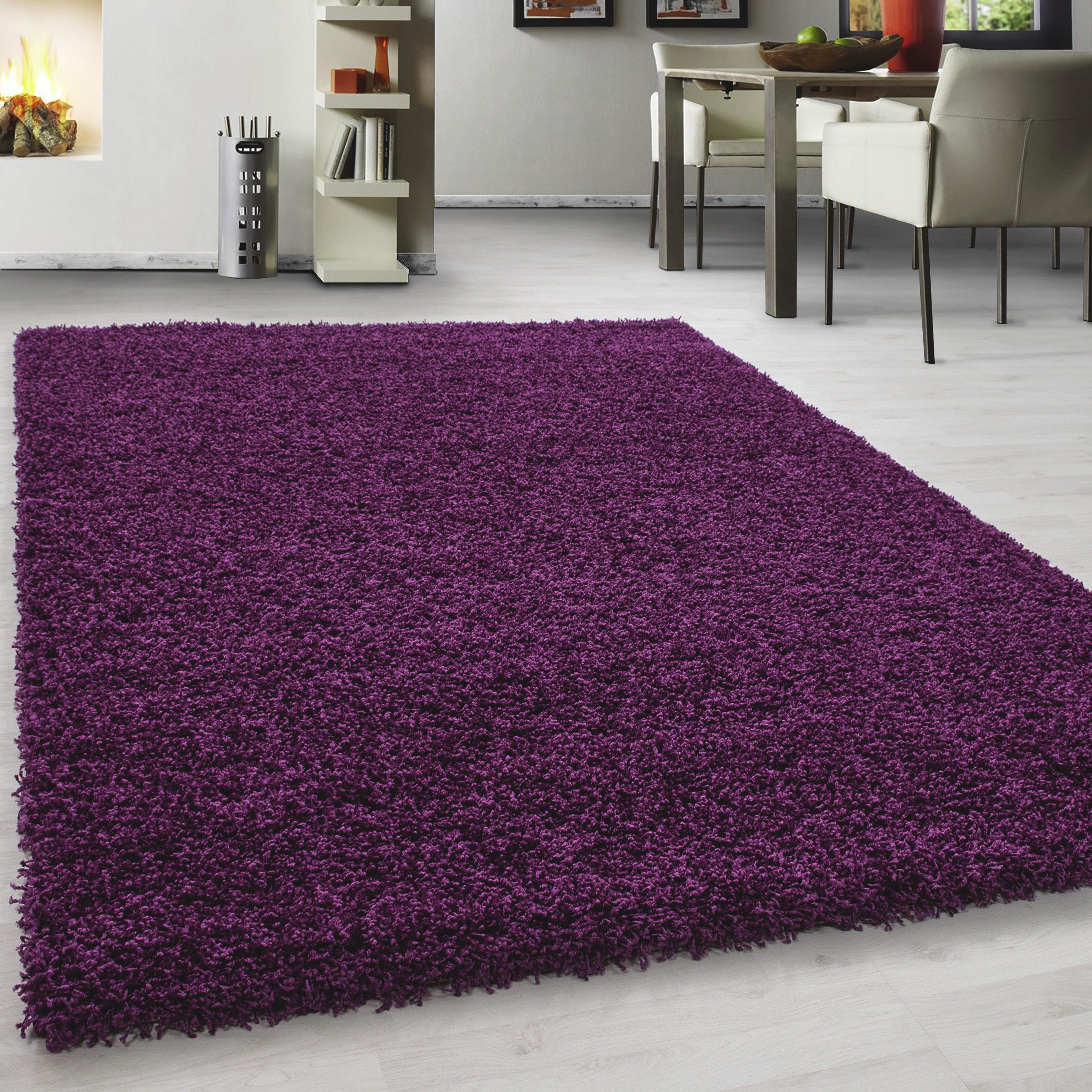 Hochflorteppich Life Lila