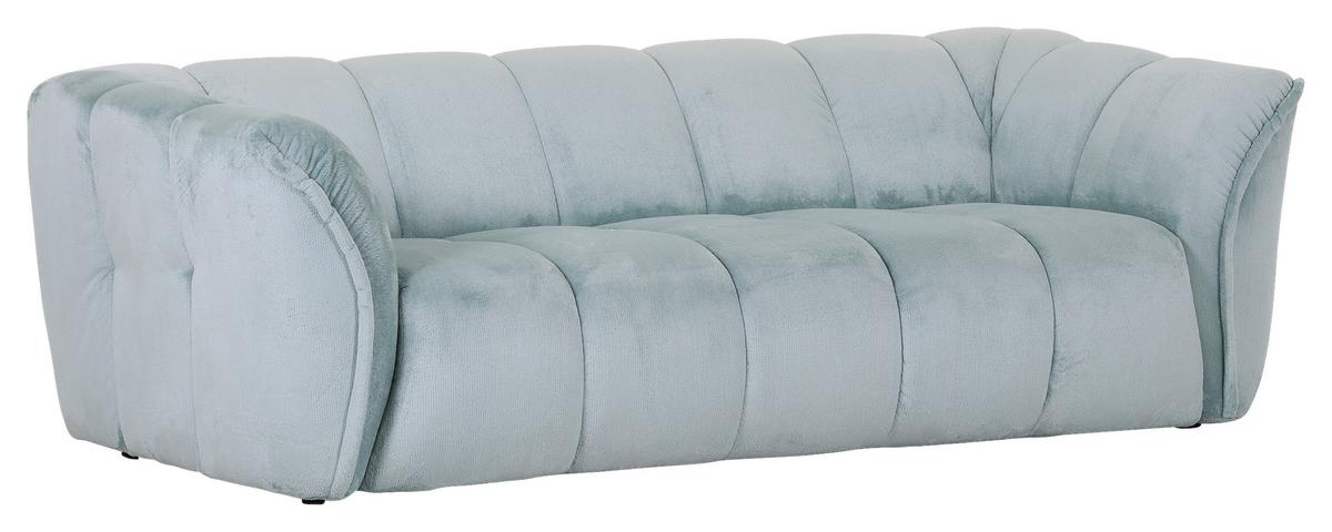 Bigsofa Sabea Mintgrün B: 220 Cm - Schwarz/Mintgrün, KONVENTIONELL, Textil (220/67/106cm) - MID.YOU
