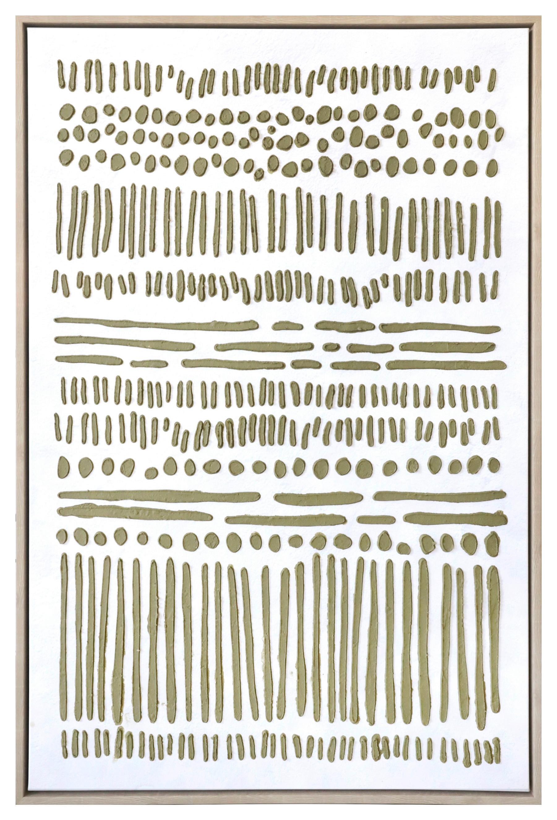 Obraz na plátně LOTTA, 60x90cm - zelená/přírodní barvy, Moderní, kompozitní dřevo/textil (60/90cm) - Mömax