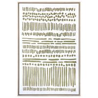 Obraz na plátně LOTTA, 60x90cm - zelená/přírodní barvy, Moderní, kompozitní dřevo/textil (60/90cm) - Mömax