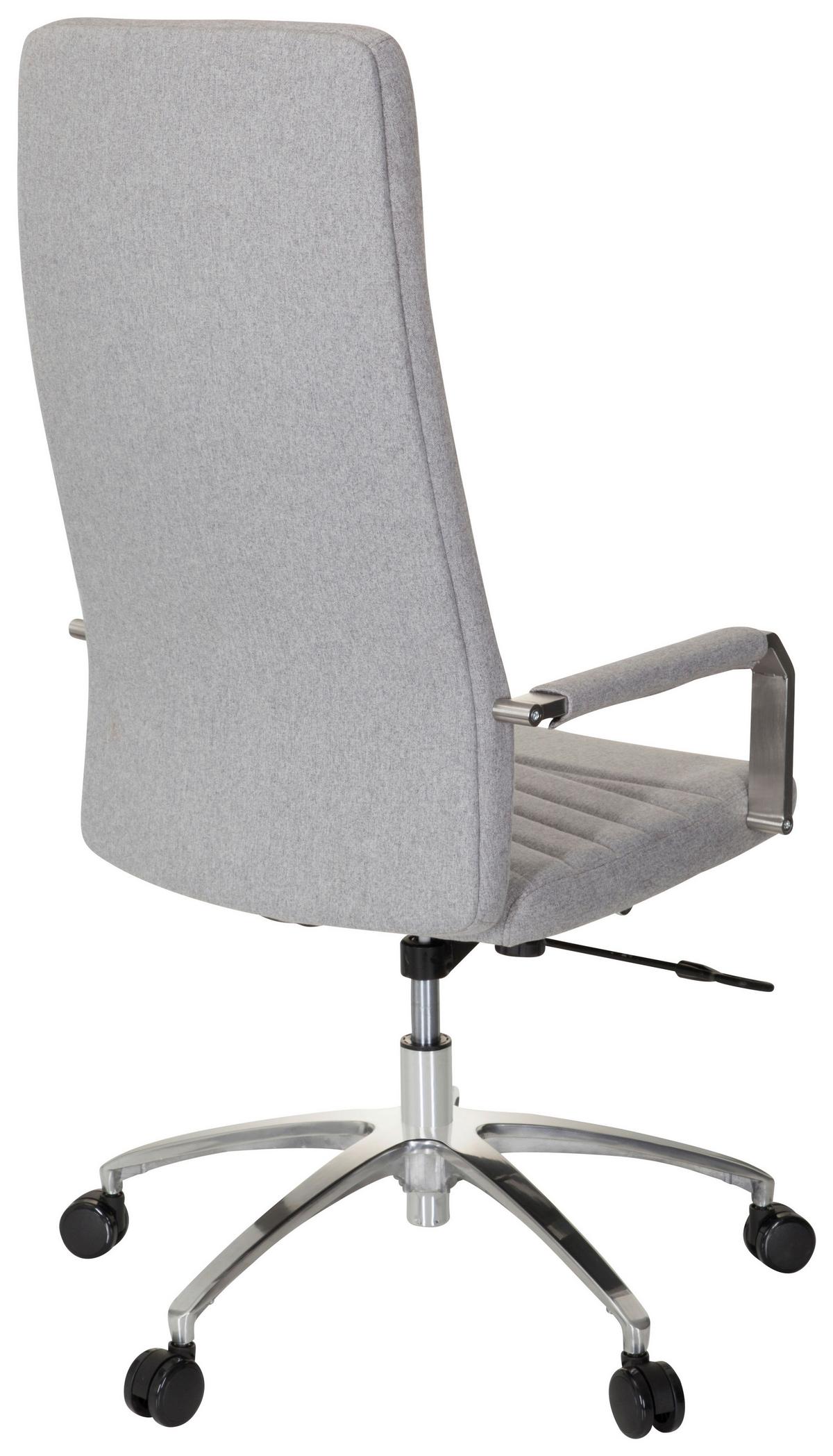 Drehstuhl Saranto Plus Hellgrau - Chromfarben/Hellgrau, MODERN, Kunststoff/Textil (56/131/67cm) - MID.YOU