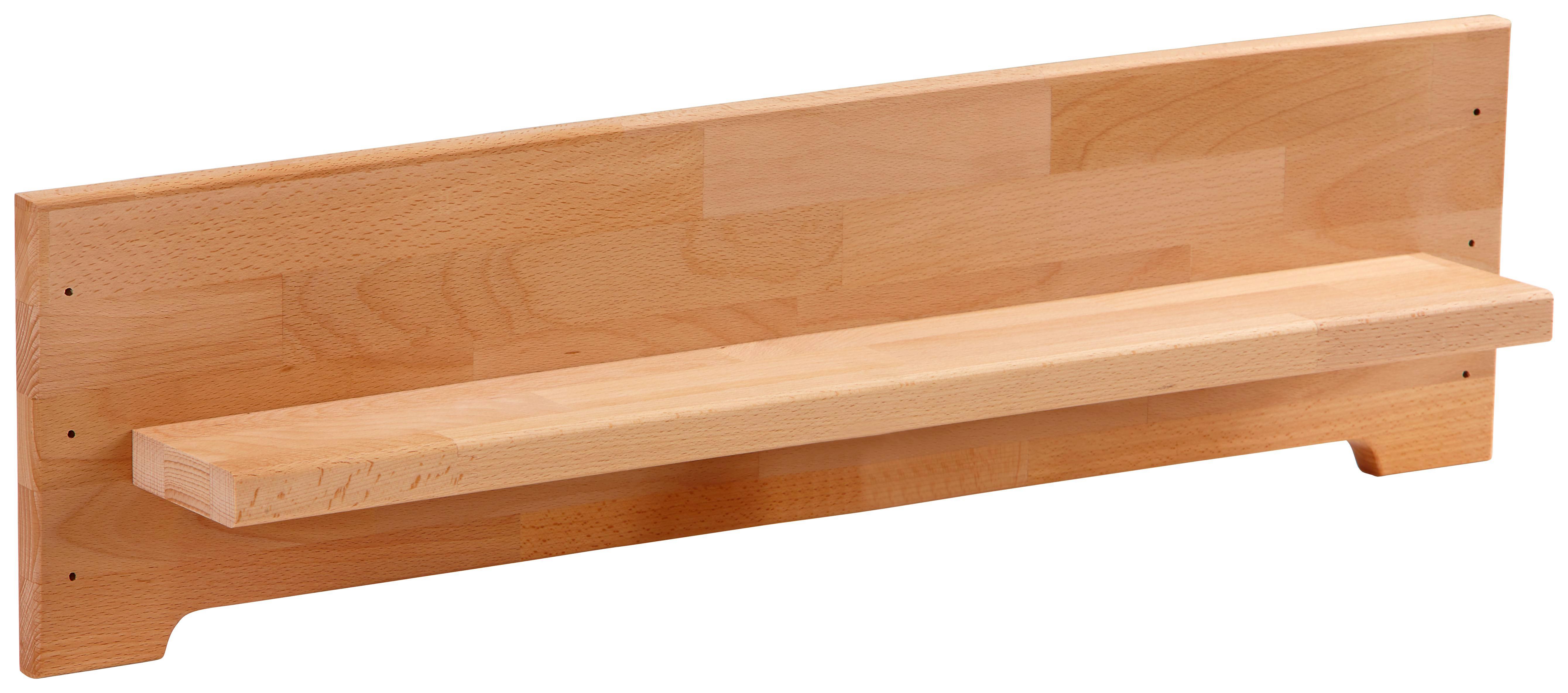 Bettregal Elisabeth 90 cm Buche Massiv Geölt - Buchefarben, KONVENTIONELL, Holz (90/21/10cm)