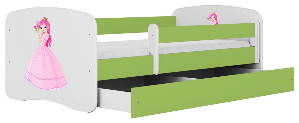 Kinder-/Juniorbett Babydreams inkl. Matratze 80x160 - Birkefarben/Weiß, MODERN, Holz/Holzwerkstoff (80/160cm) - MID.YOU