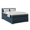 Boxspringbett Mira 1 - Dunkelblau, Basics, Holz/Kunststoff (120/200cm)