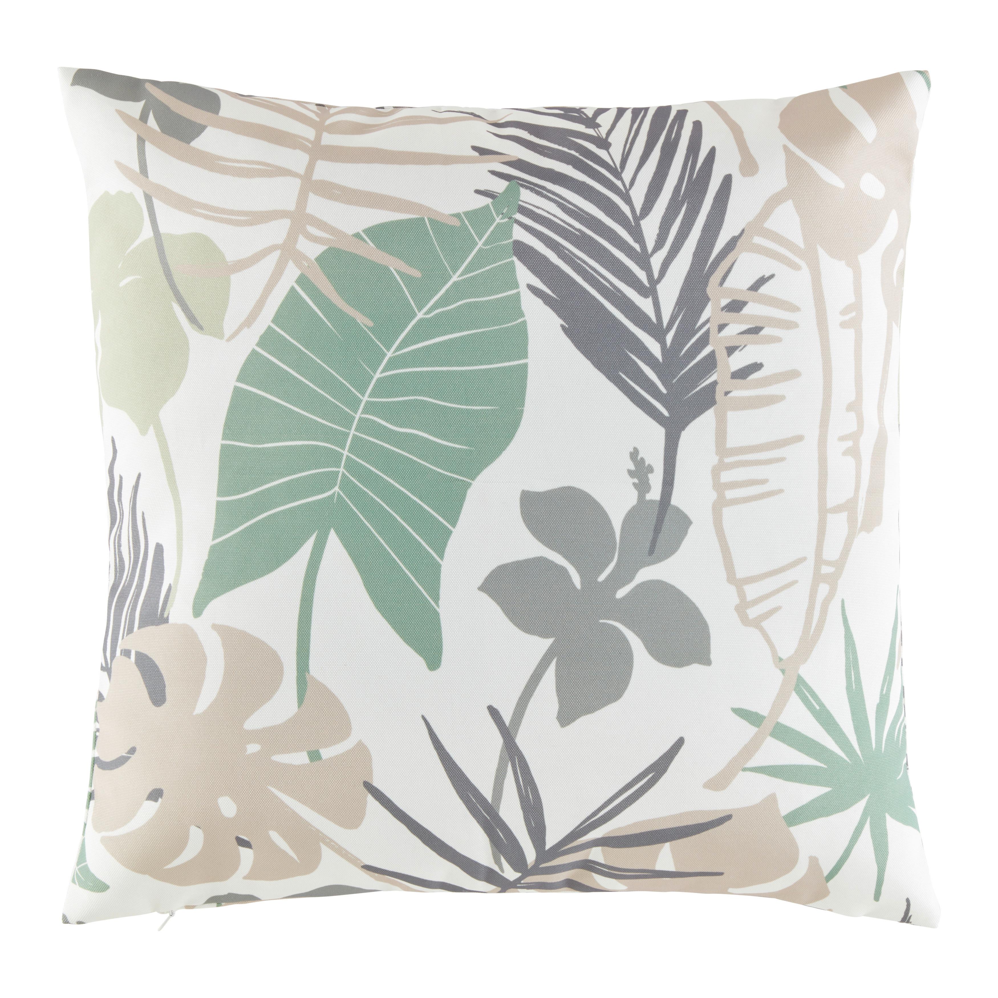 VENKOVNÍ POLŠTÁŘ PALMBLATT - šedá/zelená, Konvenční, textil (45/45cm) - Modern Living