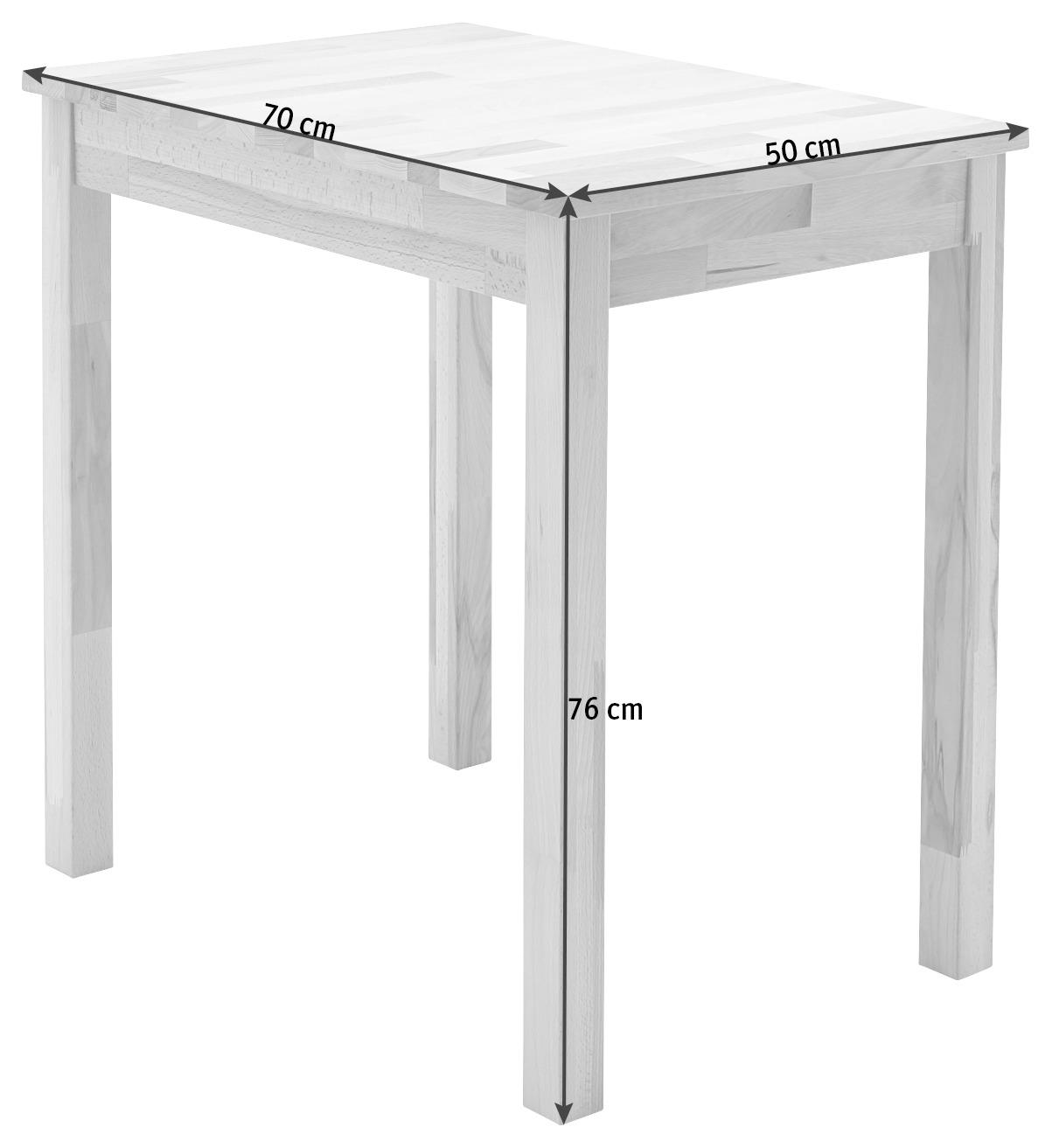 Esstisch Alfons - Buchefarben, KONVENTIONELL, Holz (70/50/76cm) - MID.YOU
