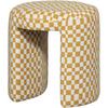 Hocker Charlie Weiß, Gelb B: 45cm - Gelb/Weiß, Design, Textil (45/47/45cm) - Livetastic
