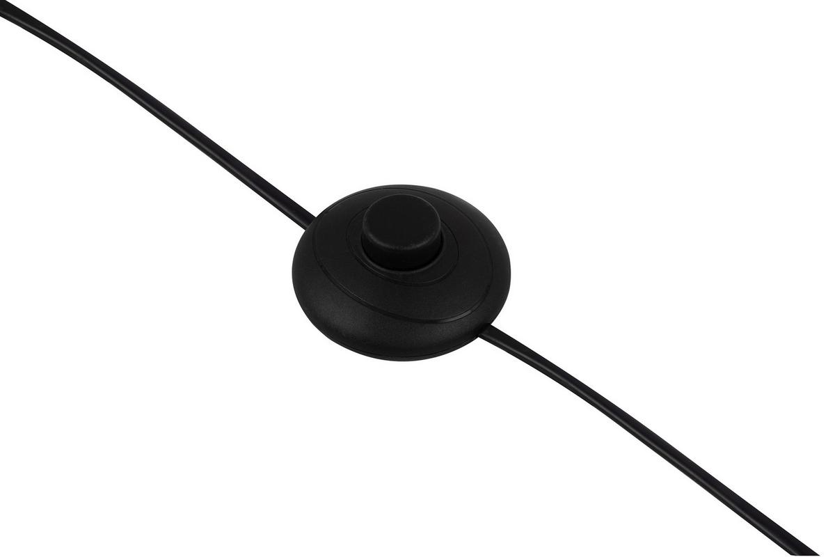 STOJACÍ LAMPA SEHR - bílá/černá, Moderní, kov/sklo (35/160cm) - Mömax