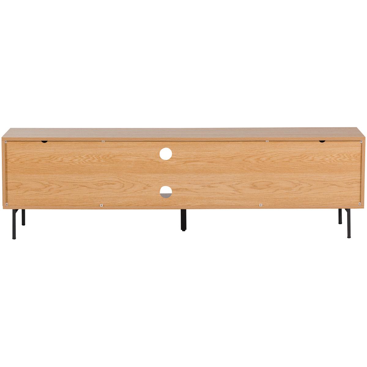 LOWBOARD Tours Naturfarben B: 180cm - Schwarz/Naturfarben, Design, Holzwerkstoff (180/51/42cm) - Livetastic