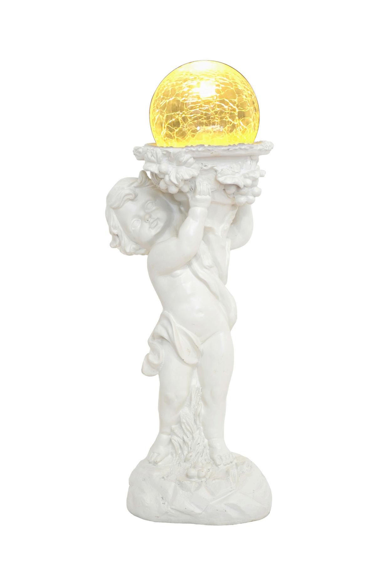 Solarleuchte Miriam - Weiß, Basics, Glas/Kunststoff (15,5/13/38,5cm) - Ondega