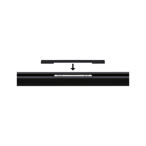 Schienensystem-Verbinder Cover Connector-Inlay Schwarz - Transparent/Schwarz, Basics, Kunststoff (12,5/0,5cm) - Paulmann