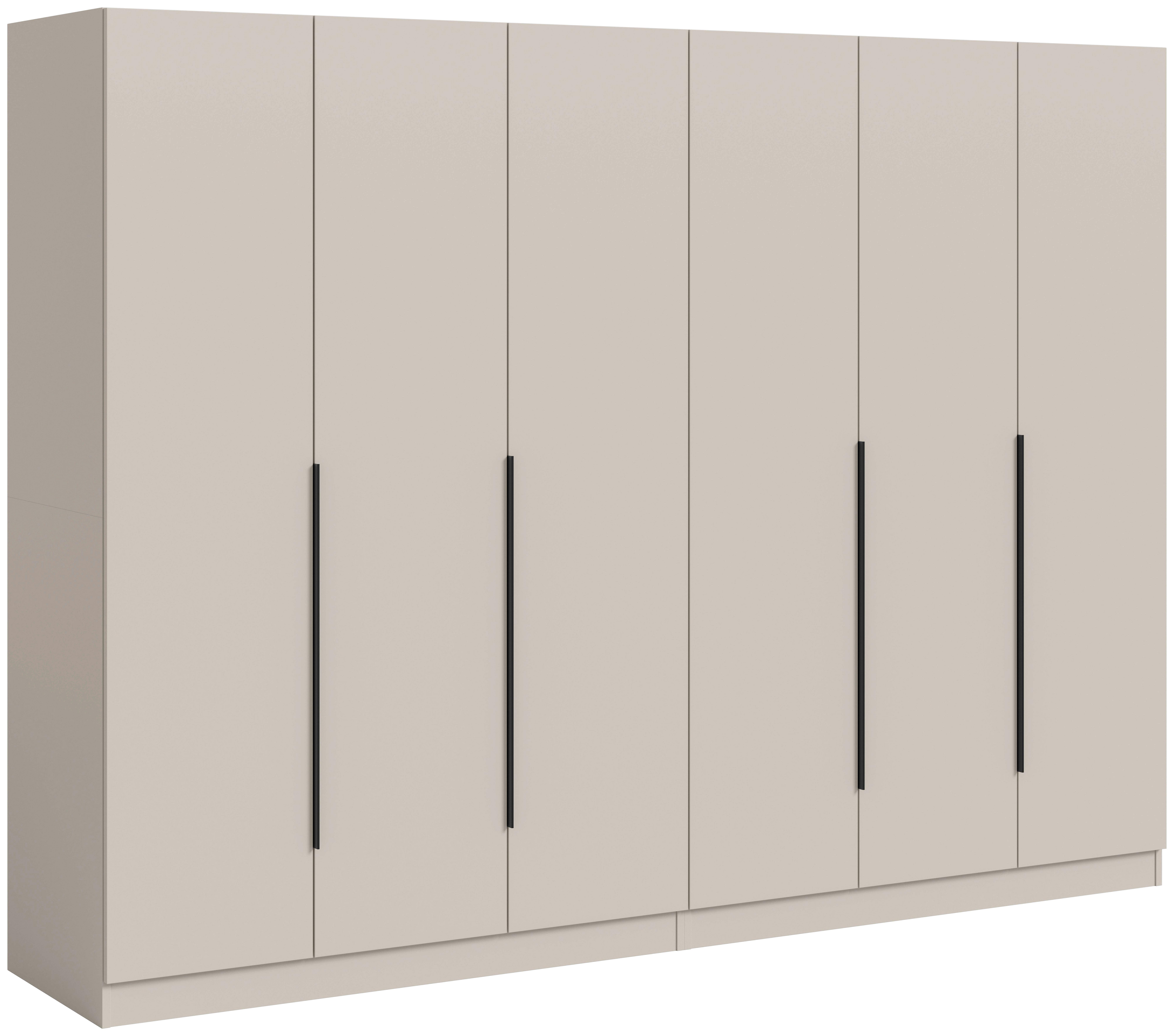 DREHTÜRENSCHRANK Kopenhagen Kaschmir B: 240cm - Kaschmir, MODERN, Holzwerkstoff (240/181/52cm) - Livetastic