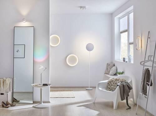 LED-Wandleuchte 1-Flammig Weiß - Weiß, Basics, Kunststoff - Paulmann