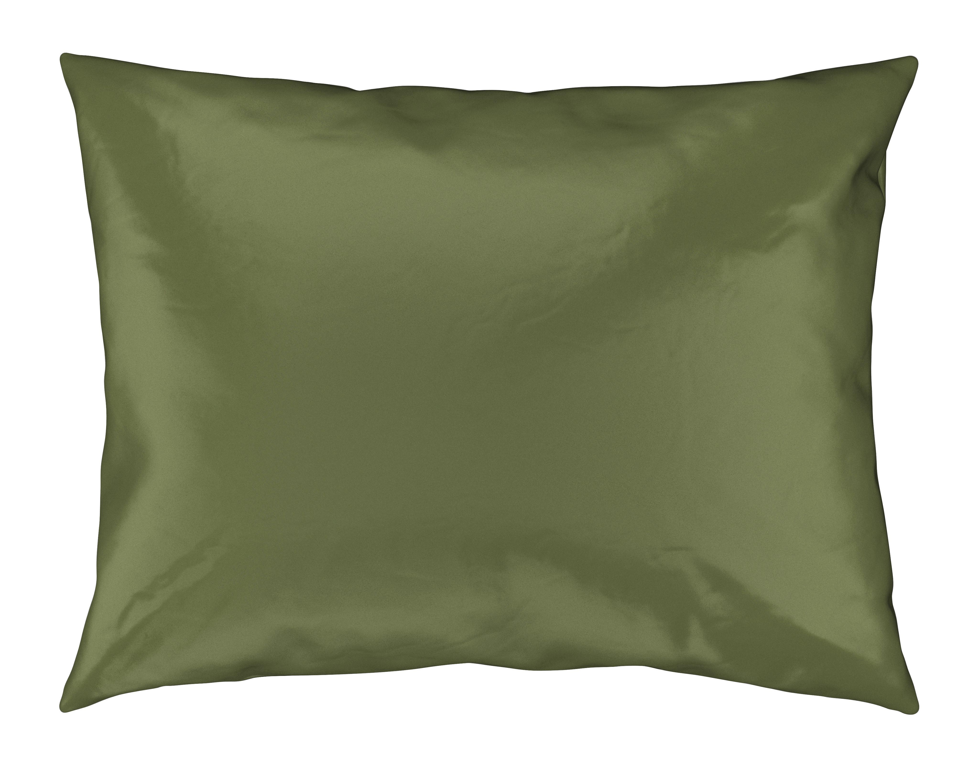 Potah Na Polštář Alex Uni, 40/60cm, Oliv.zelená - olivově zelená, Moderní, textil (40/60cm) - Premium Living
