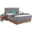 Boxspringbett mit Topper 160x200cm Mara Teilmassiv - Eichefarben/Hellgrau, KONVENTIONELL, Holz/Textil (160/200cm) Boxspringbett mit Topper 160x200cm Mara Teilmassiv - Eichefarben/Hellgrau, KONVENTIONELL, Holz/Textil (160/200cm)