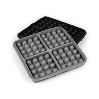 Backform Silikon LxBxH: 20,5x20,5x3 cm - Schwarz/Grau, Basics, Kunststoff (20,5/20,5/3cm)