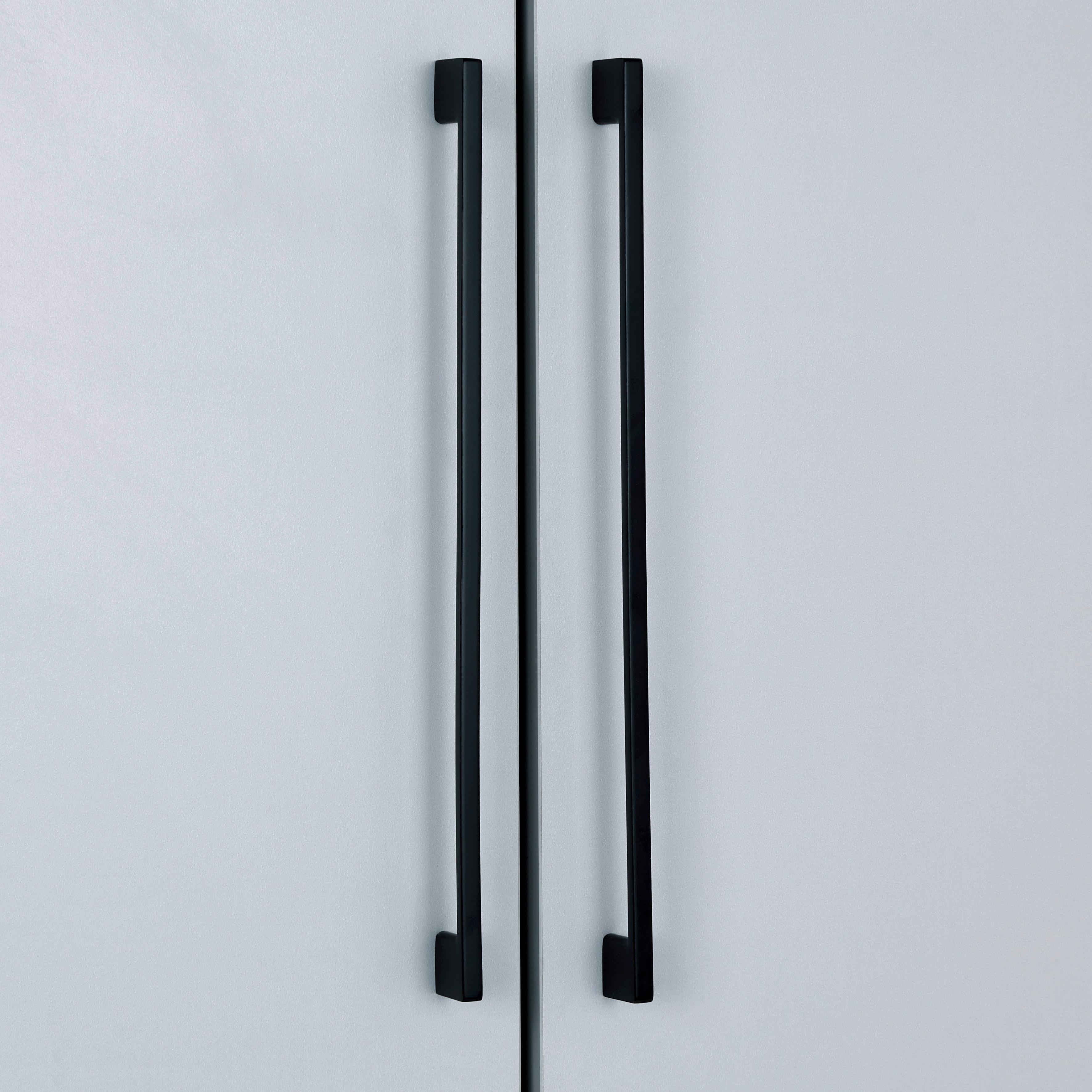 Schranktür Unit B: 45,3 cm Normalhöhe Lichtgrau - Hellgrau, MODERN, Holzwerkstoff (45,3/202,6/1,8cm) - Ondega