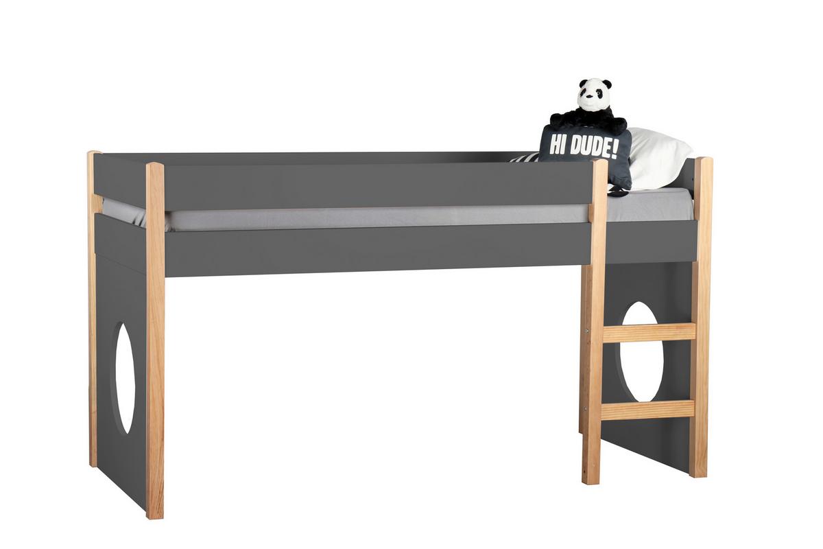 BETTSEITEN Grau B: 90cm - Grau, Design, Holzwerkstoff (90/90/2,5cm) - Livetastic