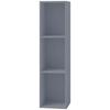 Schallplattenregal Platto 3-Fach - Grau, Basics, Holzwerkstoff (34/107/30cm) - MID.YOU