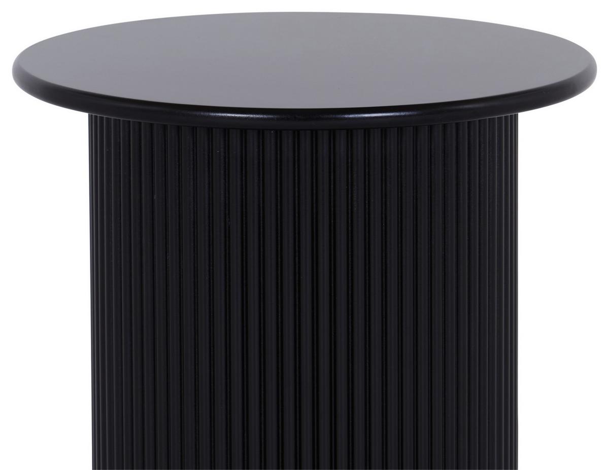 Beistelltisch Linz , Schwarz - Schwarz, Design, Holzwerkstoff (40/41/40cm) - Livetastic