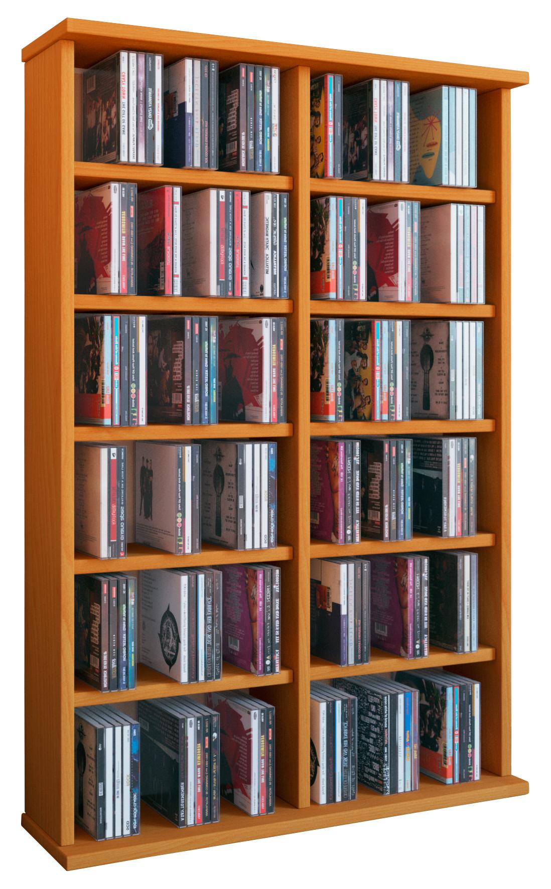 CD Regal Ronul 60 cm Buche Dekor - Buchefarben, KONVENTIONELL, Holzwerkstoff (60/91,5/18cm) - MID.YOU