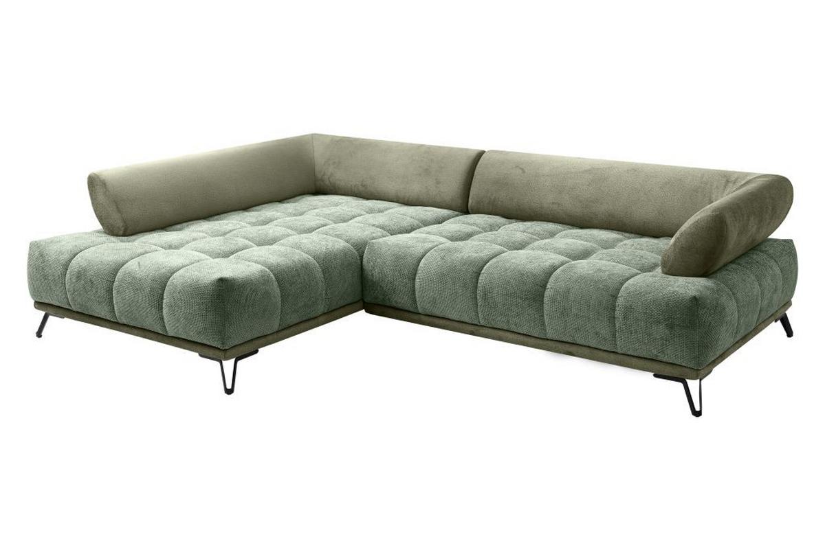 LARGO, levá, zelená, potřeba šířky dveří 90 cm - černá/zelená, Moderní, kov/textil (184/262cm)