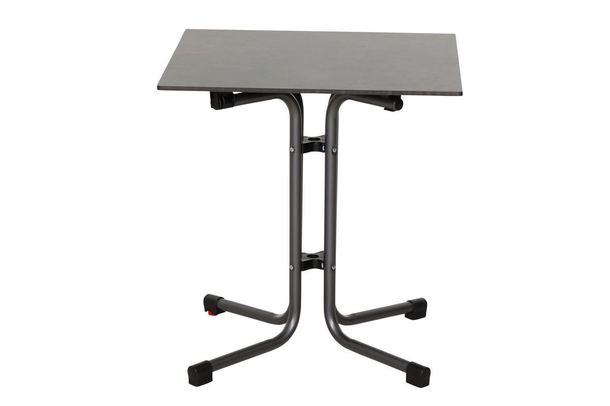 Gartengarnitur T20138 - Taupe/Anthrazit, Basics, Holzwerkstoff/Kunststoff (65/80/65cm) - Siena Garden