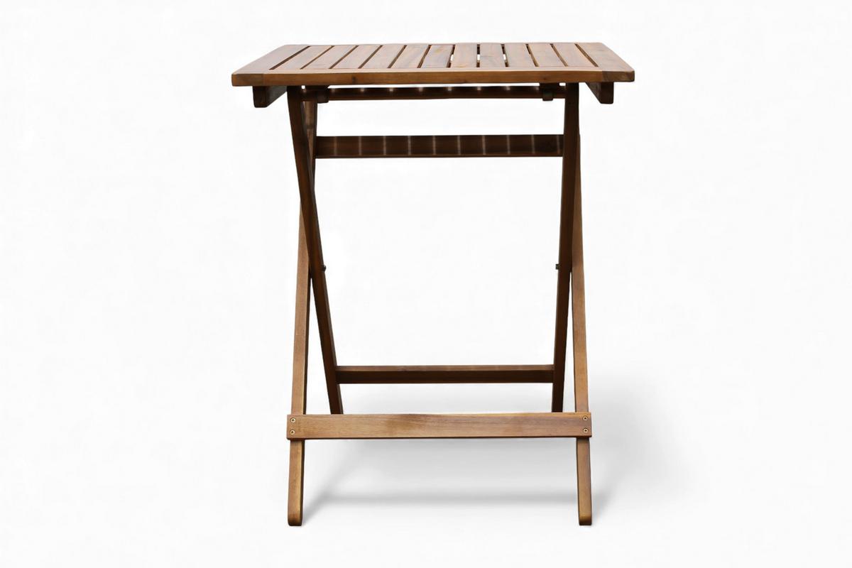 Balkonset, 3-teilig Akazie, klappbar - Hellbraun, Basics, Holz (60/60/72cm)