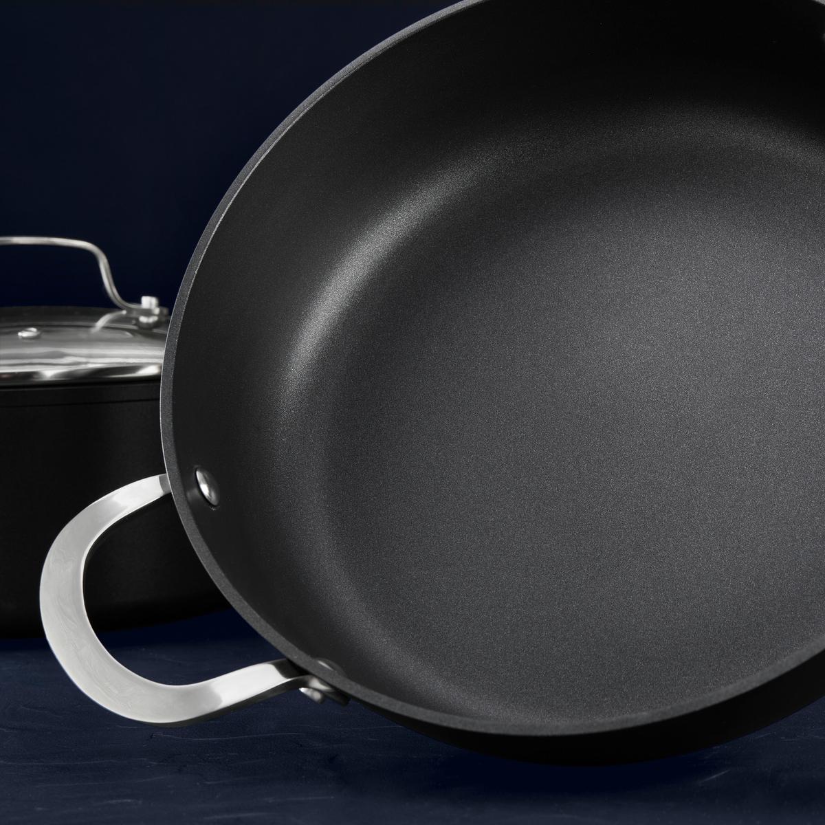 Sada hrnců Black Line, 7dílná - černá/barvy stříbra, Konvenční, kov/sklo - Gourmesto