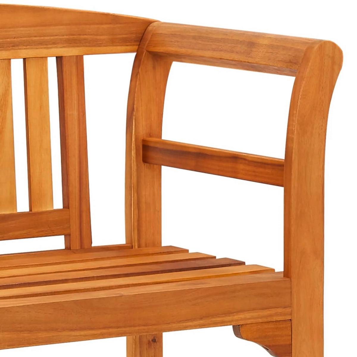 Gartenbank Holz 2-Sitzer Batam - Akaziefarben, Basics, Holz (130/50/80cm) - Acamp