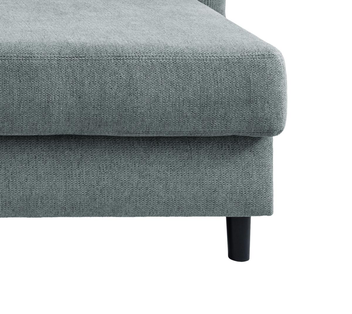 Ecksofa Brizzini Mintgrau S: 250-280/176 Cm - Mintgrau/Blau, MODERN, Holz/Textil (250-280/176cm) - Livetastic