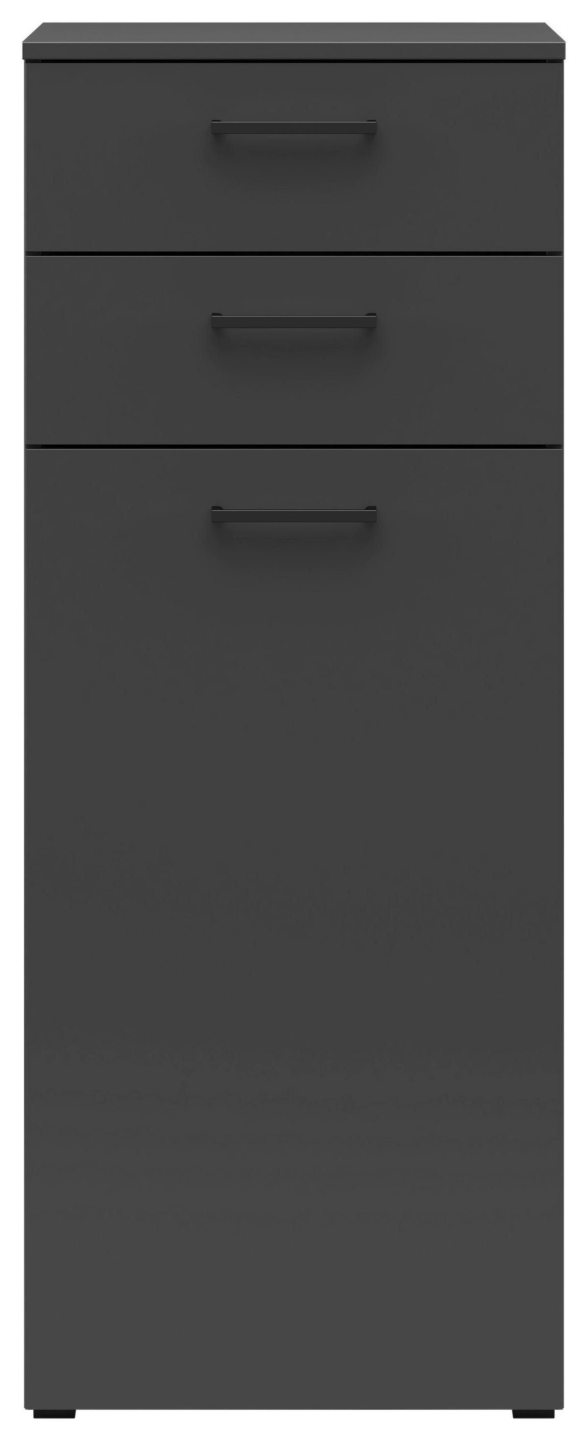 Komód Multistauraum - grafitszürke, Modern, faalapú anyag (45/115/40cm) - Carryhome
