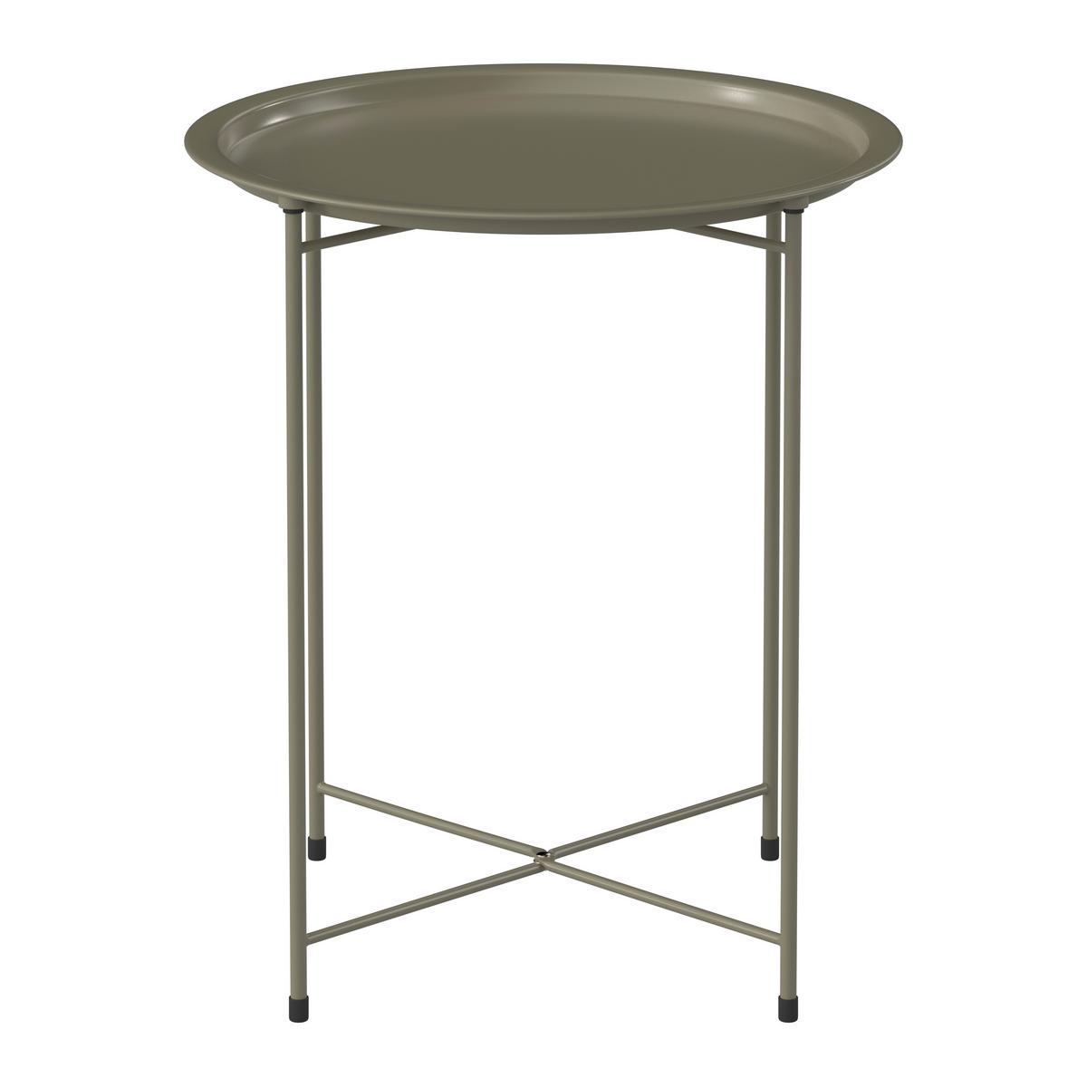 Gartenbeistelltisch Stella - Grün, MODERN, Metall (46/52/46cm) - Luca Bessoni