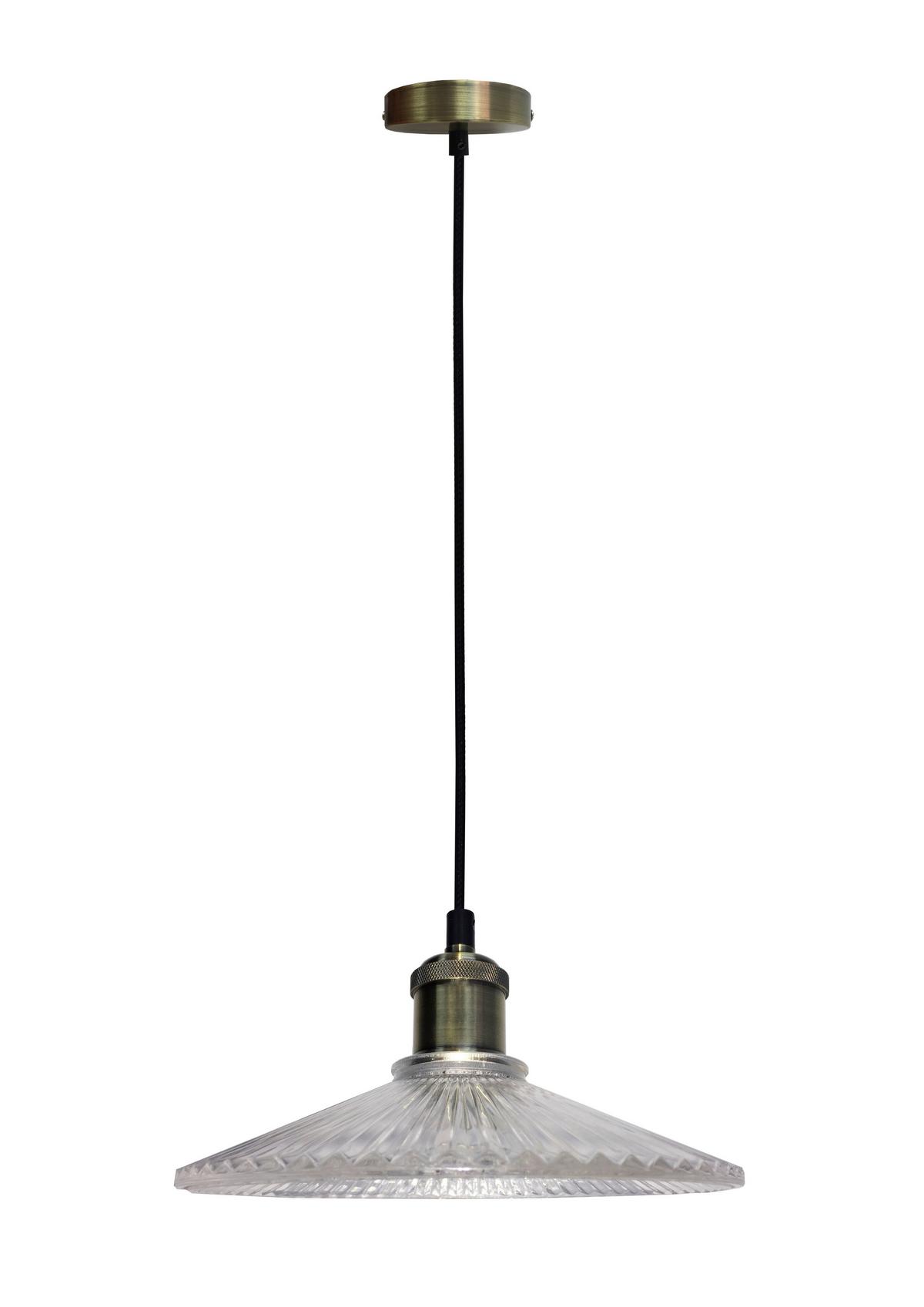 Pendelleuchte Chester 50101271 - Schwarz, KONVENTIONELL, Glas/Metall (21/21/90cm)