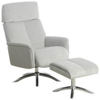 Relaxsesselset Betty - Chromfarben/Grau, MODERN, Textil (72/103.5/88cm) - P & B