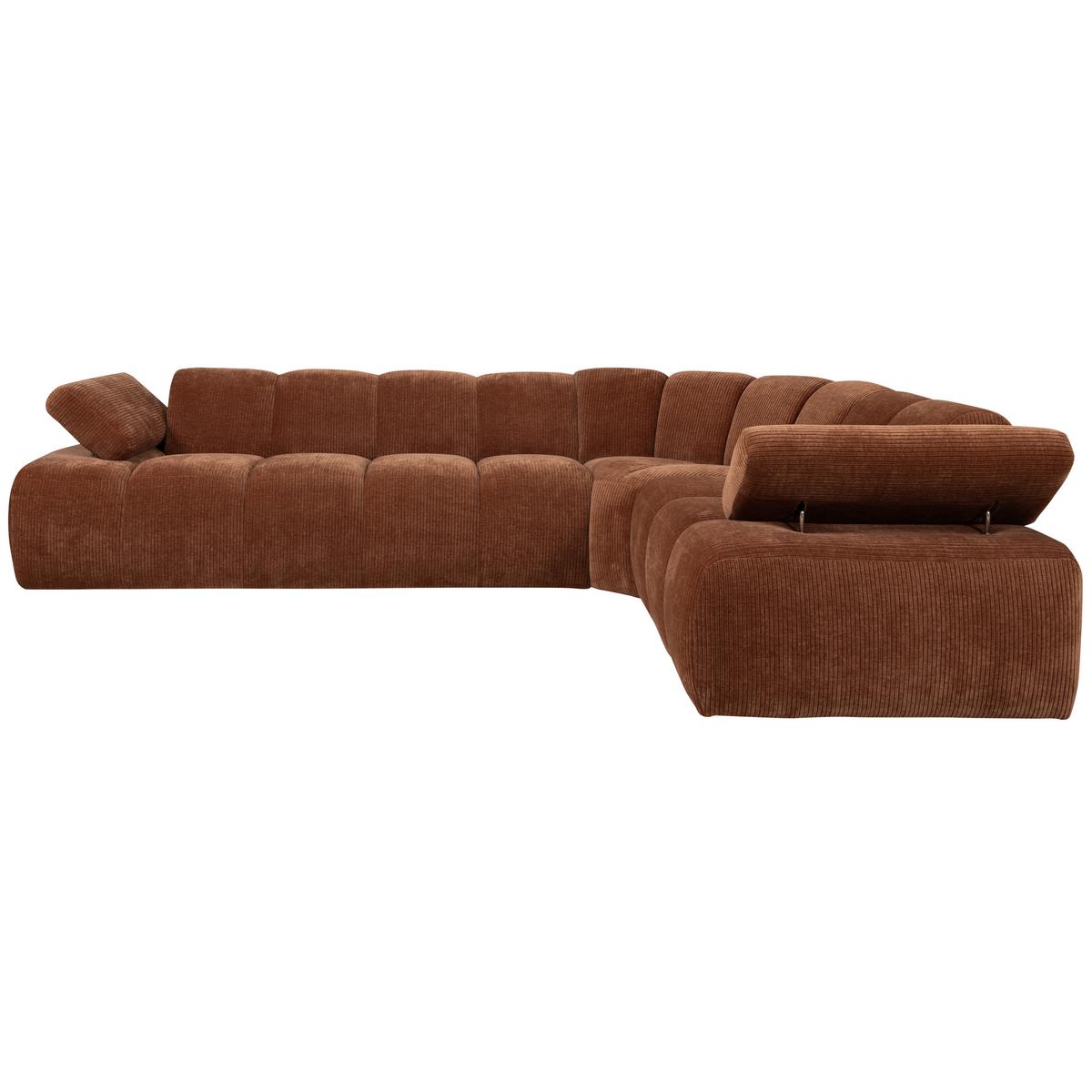 Ecksofa Mojo Rostfarben S: 310x230 Cm - Rostfarben, Design, Textil (310/230cm) - Livetastic