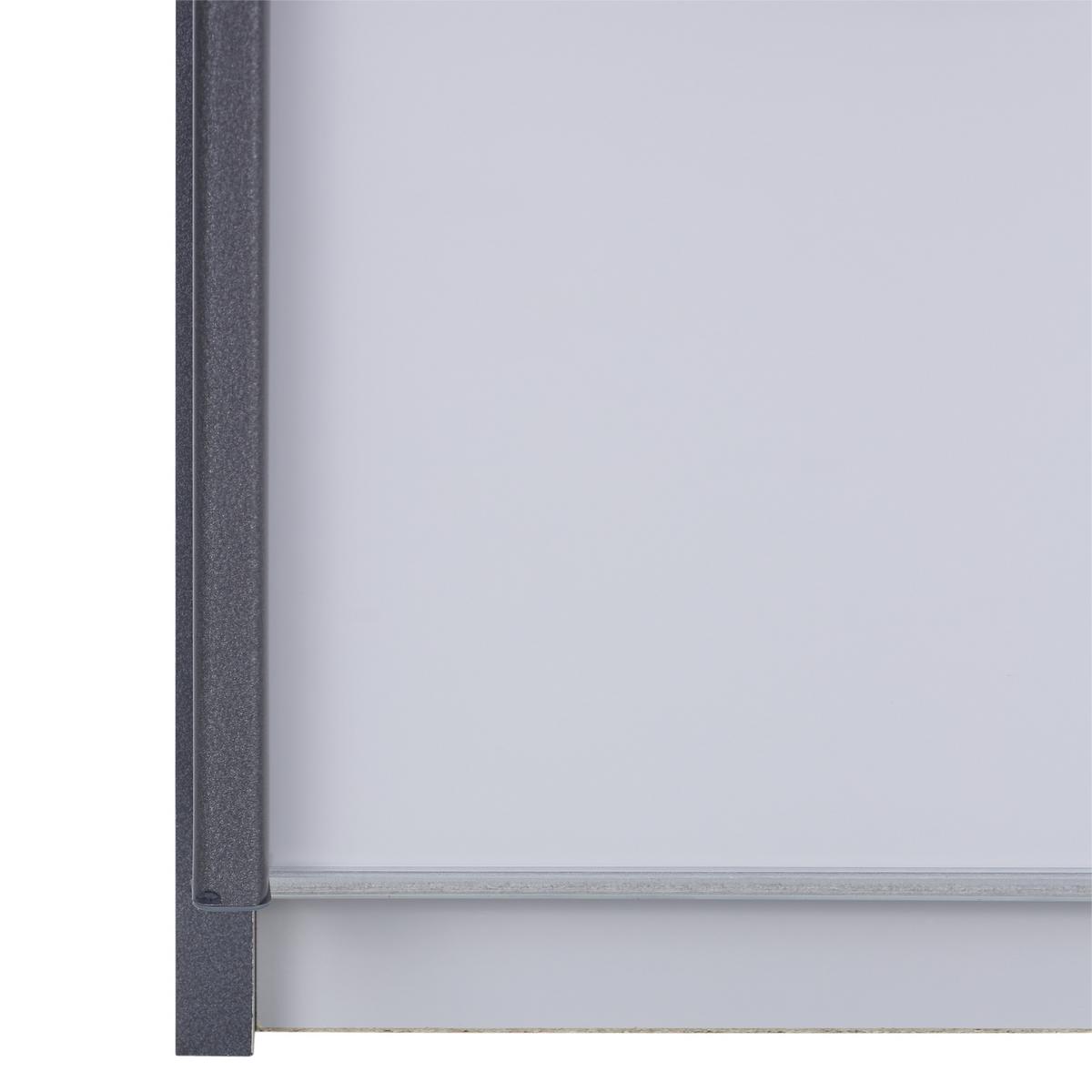 Skříň s posuvnými dveřmi Feldkirch 9, 226/229 cm - tmavě šedá/vysoce lesklá šedá, Moderní, kov/kompozitní dřevo (225/229/62cm)