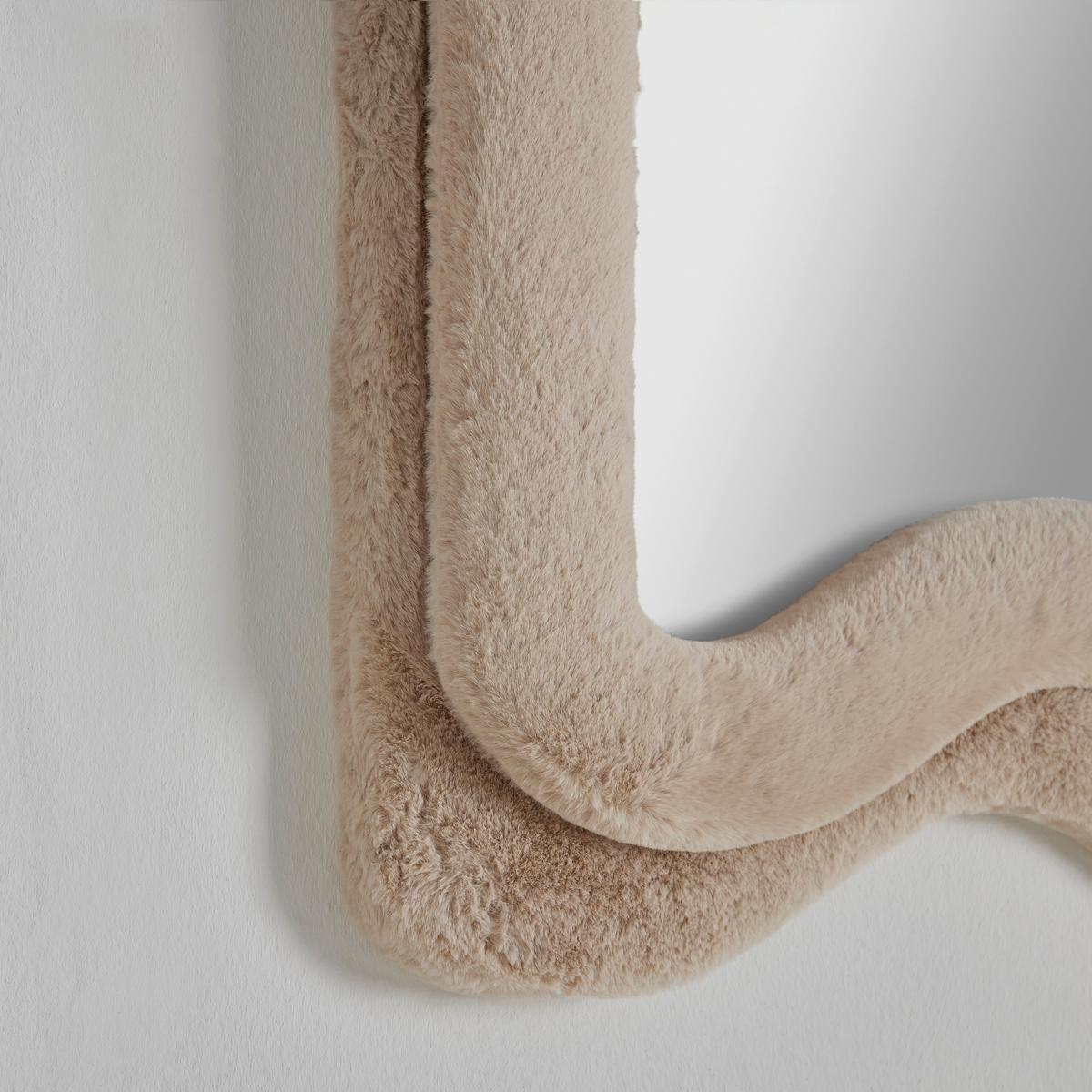 Zrkadlo SUKI béžová - taupe, Romantik / Landhaus, kompozitné drevo/textil (60/160/4cm) - Premium Living