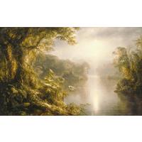 Vliestapete Rio De Luz - Gelb/Grau, Basics (400/250cm) - Komar