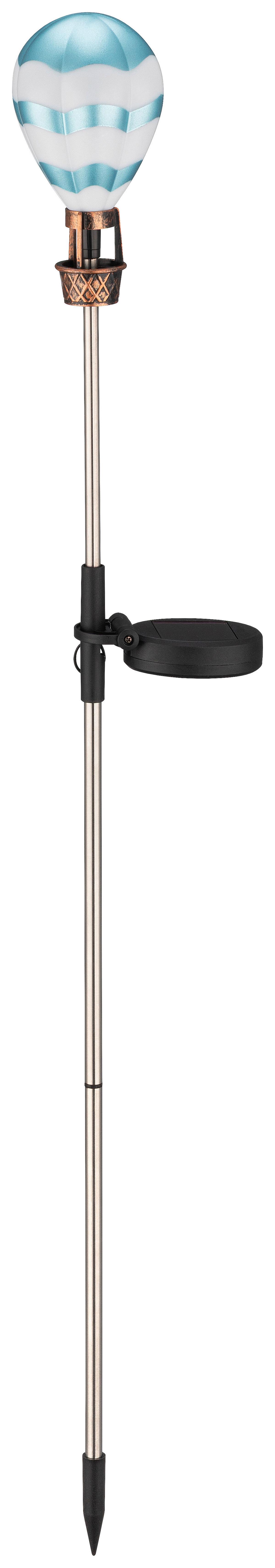 Solarleuchte Delinda - Blau/Schwarz, Basics, Kunststoff/Metall (8/83,5cm) - Homezone