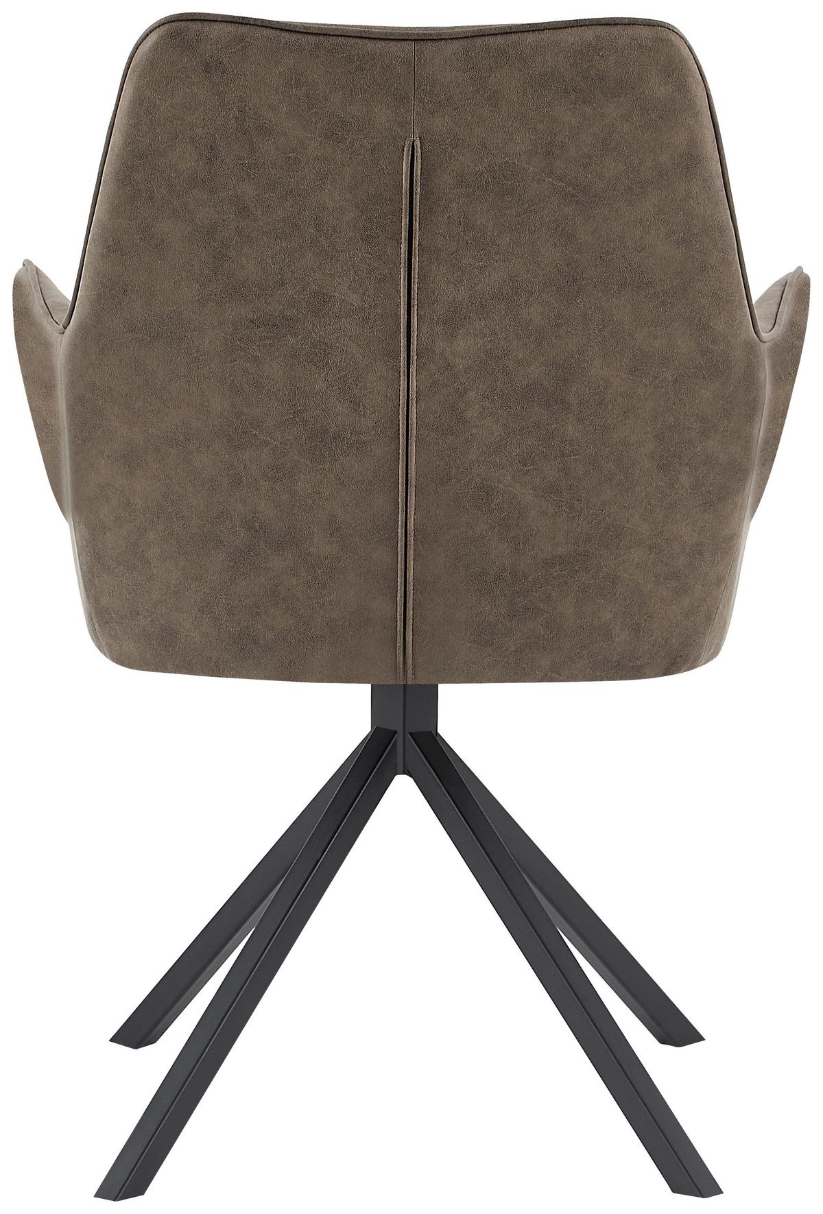Armlehnstuhl Aeron 125 Braun - Braun, Design, Kunststoff/Metall (62/89/59.5cm) - Kayoom