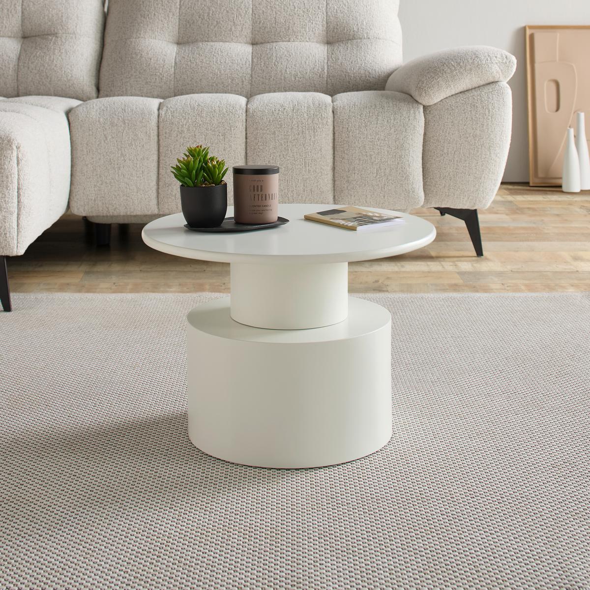 KONFERENČNÝ STOLÍK AZURA -TREND- - svetlosivá, Lifestyle, drevo/kompozitné drevo (60/35/60cm) - Mömax