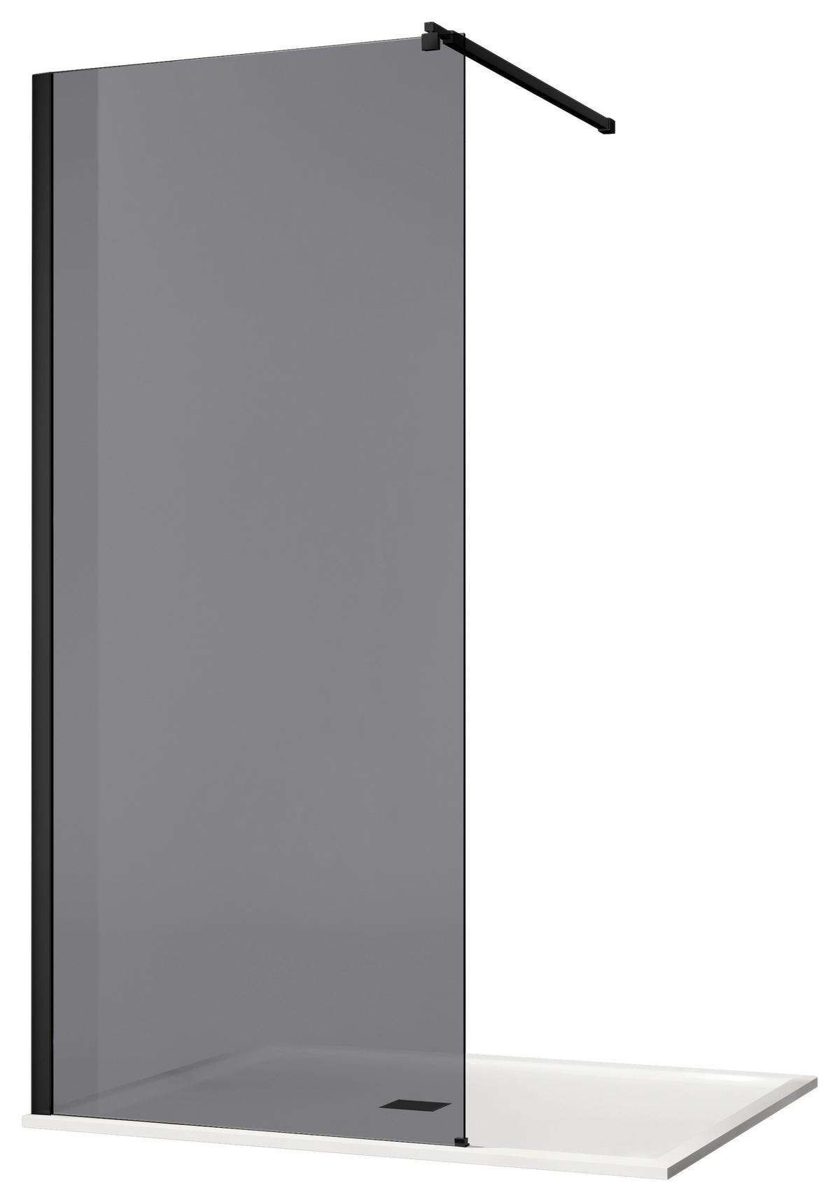 Zuhanyfal Walk-in 88/200cm Pt40w - szürke, Konventionell, üveg (88/200cm)