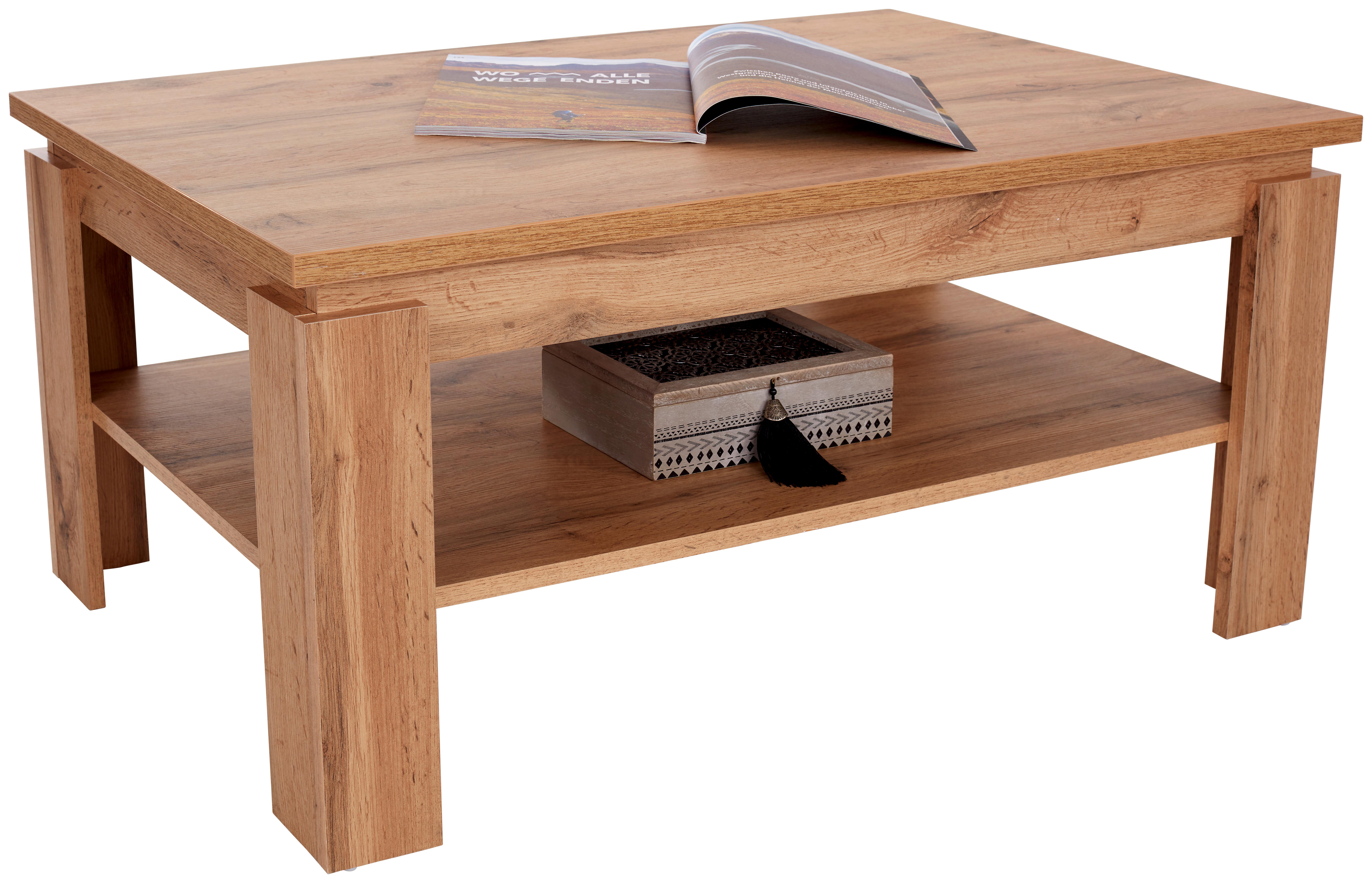 Konferenční Stolek Nizza 2 - barvy dubu, Moderní, kompozitní dřevo (100/45/60cm)